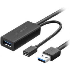 کابل افزایش طول USB 3.0 همراه پورت تقویت کننده Micro USB یوگرین US175