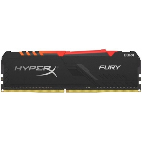 رم دسکتاپ DDR4 کینگستون تک کاناله 3200 مگاهرتز مدل HyperX Fury RGB ظرفیت 8 گیگابایت