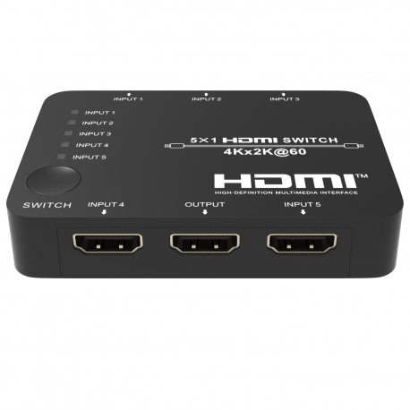 سوئيچ 5 پورت 2.0 HDMI با ریموت کنترل فرانت FN-S251