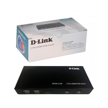 KVM سوییچ HDMI دی لینک دو پورت D-Link DKVM-210H