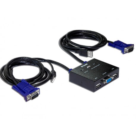 کی وی ام سوئیچ 2 پورت USB دی لینک D-Link KVM-221