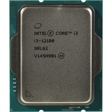 Intel Core i3-12100 LGA1700 Processor TRAY - طلق و فن / بدون باکس