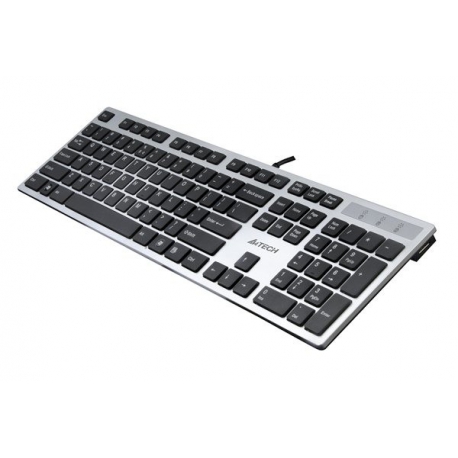 Keyboard A4TECH KD-300 USB Silver Gray X-Slim