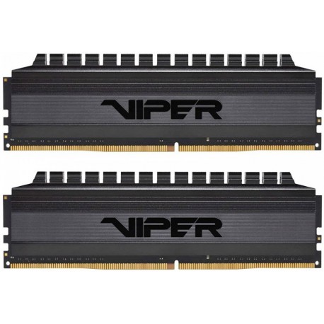 رم دسکتاپ DDR4 دو کاناله 4133 مگاهرتز پاتریوت مدل VIPER 4 BLACKOUT ظرفیت 16 گیگابایت