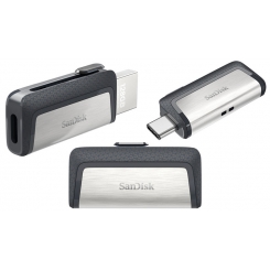 فلش مموری سن دیسک مدل Ultra Dual Drive USB Type-C ظرفیت 256 گیگابایت