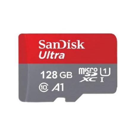 کارت حافظه microSDXC سن دیسک مدل Ultra A1 کلاس 10 استاندارد UHS-I سرعت 120MBps ظرفیت 128 گیگابایت