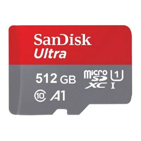 کارت حافظه microSDXC سن دیسک مدل Ultra A1 کلاس 10 استاندارد UHS-I سرعت 120MBps ظرفیت 512 گیگابایت