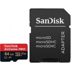 کارت حافظه microSDXC سن دیسک مدل Extreme PRO کلاس A2 استاندارد UHS-I U3 سرعت 170MBs ظرفیت 64 گیگابایت