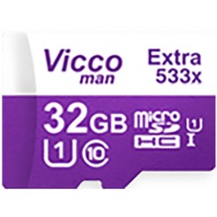 کارت حافظه microSDHC ویکو من مدل Extra 533X کلاس 10 استاندارد UHS-I U1 سرعت 80MBps ظرفیت 32 گیگابایت