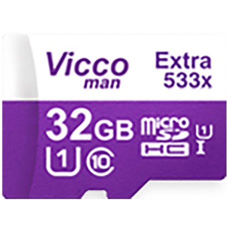 کارت حافظه microSDHC ویکو من مدل Extra 533X کلاس 10 استاندارد UHS-I U1 سرعت 80MBps ظرفیت 32 گیگابایت