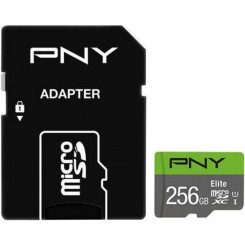 کارت حافظه microSDXC پی ان وای PNY مدل Elite کلاس 10 استاندارد UHS-I U1 سرعت 100MBs ظرفیت 256 گیگابایت