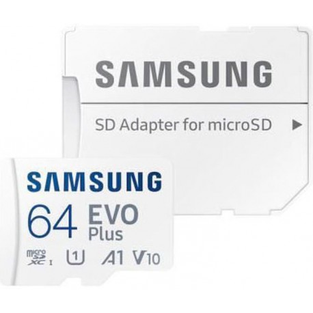کارت حافظه microSDXC سامسونگ مدل Evo Plus A1 V10 کلاس 10 استاندارد UHS-I U1 سرعت 130MBps ظرفیت 64 گیگابایت