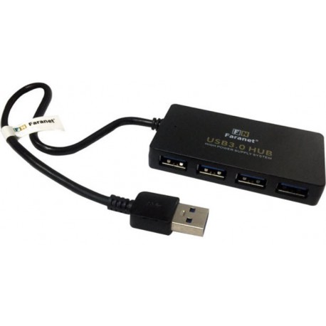 هاب 4 پورت USB 3.0 همراه آداپتور فرانت FN-U3H401