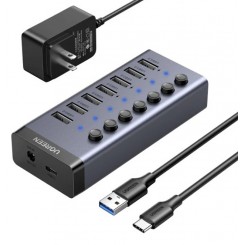 هاب 7 پورت USB 3.0 کلید دار همراه آداپتور یوگرین Ugreen CM481 30778