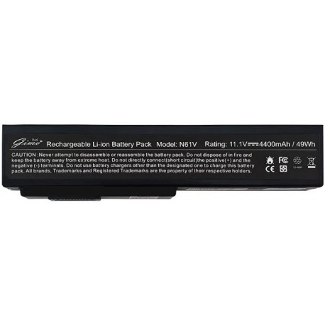 باتری لپ تاپ ایسوس Battery Asus A32-N61-6Cell Gimo Plus مشکی-49 وات ساعت