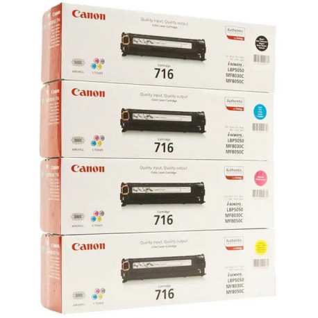 ست کارتریج تونر چهار رنگ کانن Canon 716