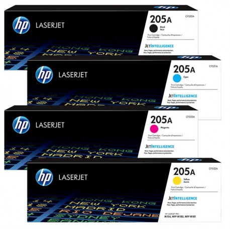 کارتریج اچ پی ست کامل چهار رنگ HP 205A