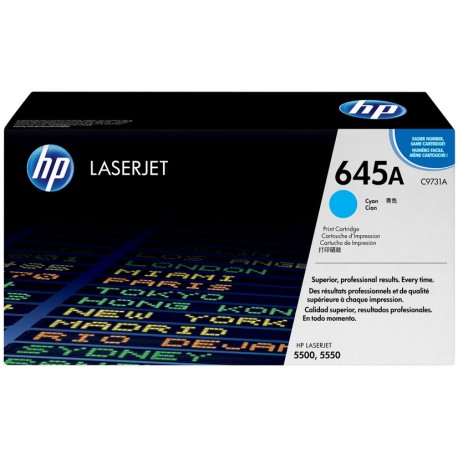 کارتریج رنگی اچ پی رنگ آبی HP 645A