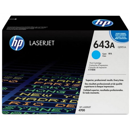 کارتریج رنگی اچ پی رنگ آبی HP 643A