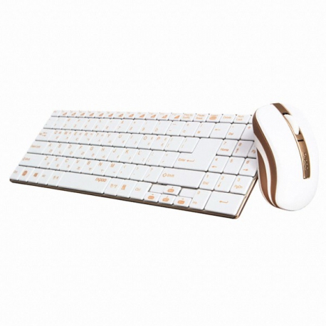 Rapoo 9160 Golden Wireless Keyboard and Mouse