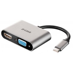 مبدل USB-C به HDMI/VGA دی لینک D-Link DUB-V210