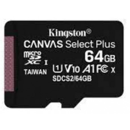 کارت حافظه microSDXC کینگستون CANVAS کلاس 10 استاندارد UHS-I U1 سرعت 100MBps ظرفیت 64 گیگابایت
