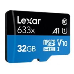 کارت حافظه microSDHC لکسار 633X کلاس 10 استاندارد UHS-I سرعت 100MBps ظرفیت 32 گیگابایت