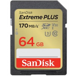 کارت حافظه SDXC سن دیسک مدل Extreme کلاس 10 استاندارد UHS-I U3 سرعت 170MBps ظرفیت 64 گیگابایت