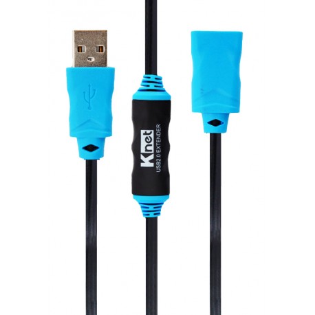 کابل افزایش طول USB 2.0 کی نت 20 متری Knet K-CUE20200