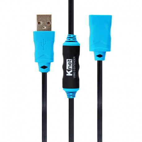 کابل افزایش طول USB 2.0 کی نت 15 متری Knet K-CUE20150