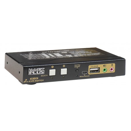 کی وی ام سوئیچ 2 پورت HDMI کی نت پلاس Knet Plus KP-SWKH402