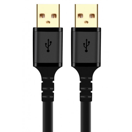 کابل لینک USB 2.0 دو سر نر کی نت پلاس 1.5 متری Knet Plus KP-CUAM2015 شیلد دار