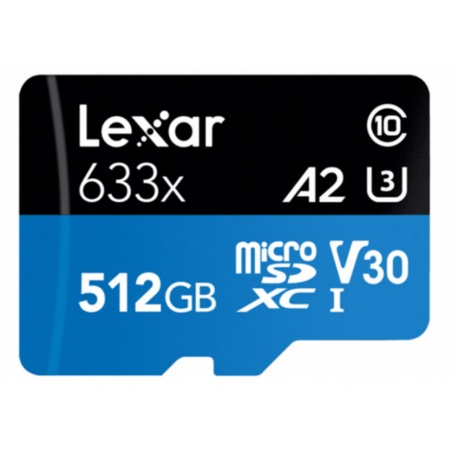 کارت حافظه microSDXC لکسار 512 گیگابایت Lexar 633X