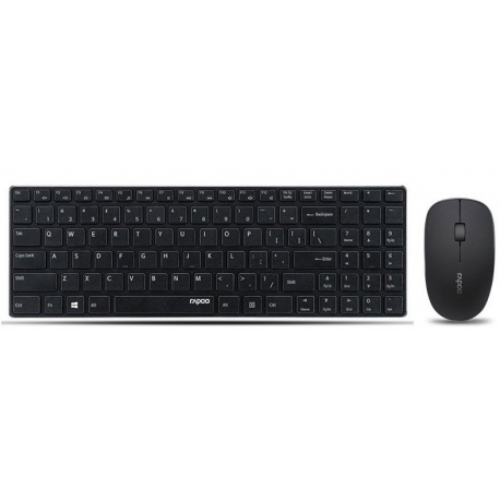 Rapoo E9300P Wireless Keyboard and Mouse - Black