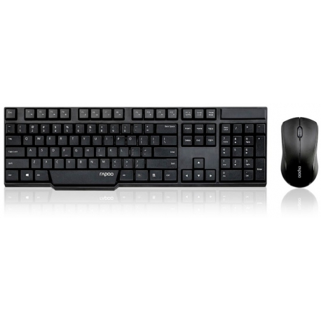 Rapoo N1830 Wireless Keyboard and Mouse - Black