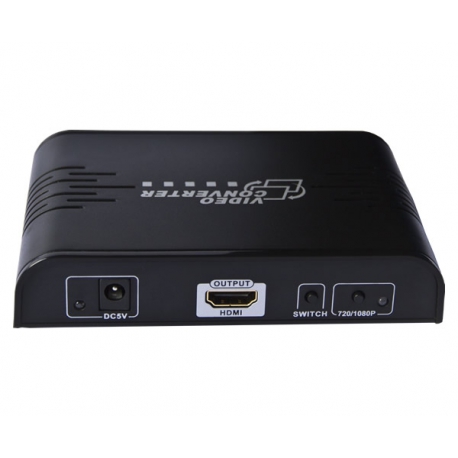 مبدل AV / S-Video همراه با صدای استریو به HDMI برند lenkeng مدل LKV363A