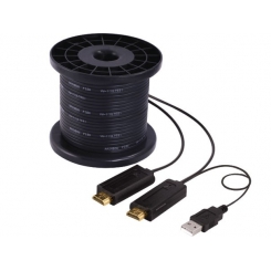 کابل HDMI فرانت 100 متری افزایش روی بستر فیبر نوری