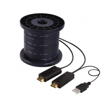 کابل HDMI افزایش روی بستر فیبر نوری 305 متر با قابلیت سه بعدی 