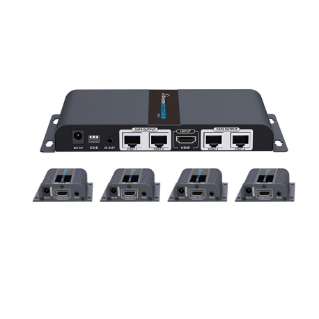 توسعه دهنده و تکرارکننده 1به 4 HDMI لنکنگ LKV714PRO