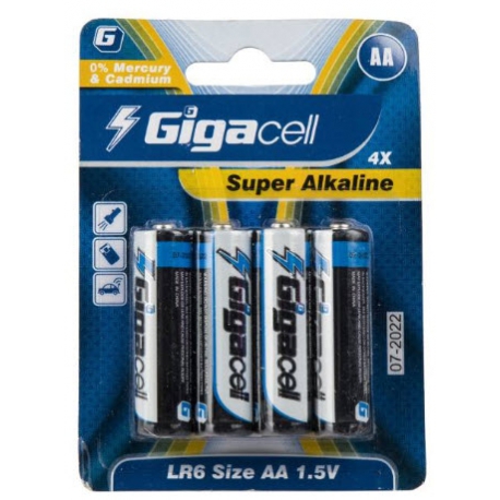 باتری قلمی گیگاسل مدل Super Alkaline بسته 4 عددی