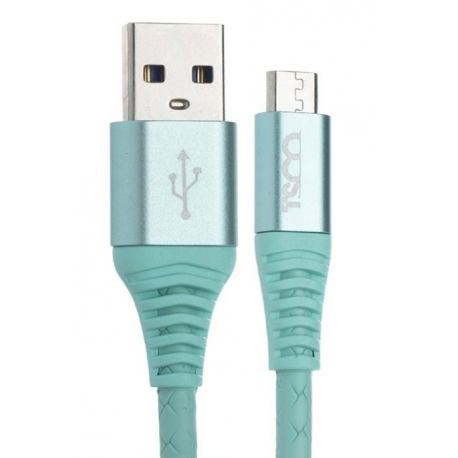 کابل شارژ USB به microUSB تسکو مدل TC 50 طول 0.9 متر - سبز آبی