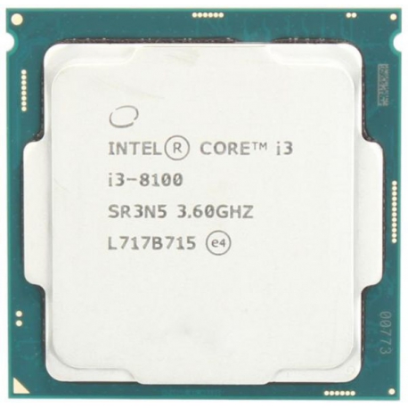 Intel Core i3-8100 CPU TRAY - طلق و فن / بدون باکس