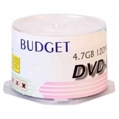 دی وی دی خام باجت BUDGET مدل DVD-R بسته 50 عددی