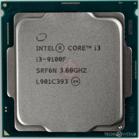 سی پی یو بدون باکس اینتل مدل Intel Core i3 9100F
