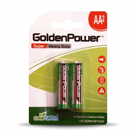 باتری قلمی سوپر هوی دیوتی گلدن پاور (کربنی) - پک 4 عددی