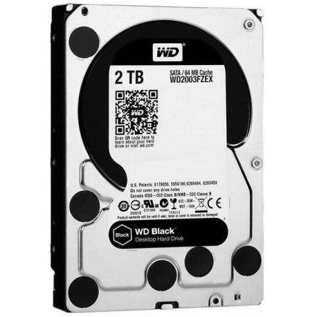 هارد اینترنال بلک وسترن دیجیتال ظرفیت 2 ترابایت Western Digital Black