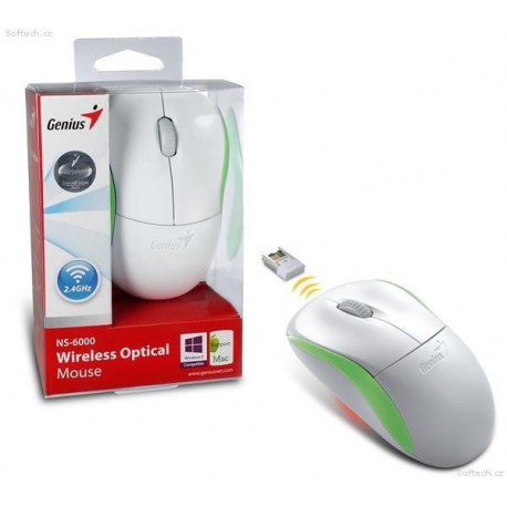 Genius NS-6000 Optical Wireless Mouse - Green