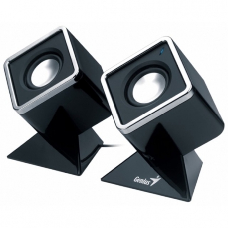 Genius SP-D120 Black Cubed Stereo Speakers