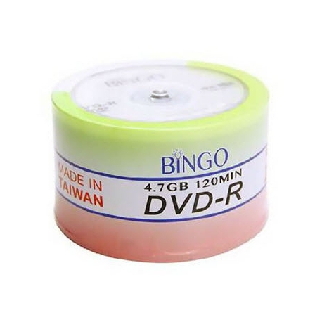 دی وی دی خام بینگو Bingo بسته 50 عددی مشکی