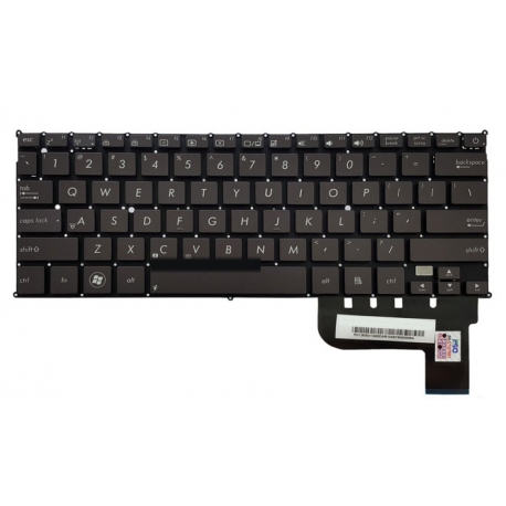 کیبورد لپ تاپ ایسوس ZenBook UX21A مشکی-اینترکوچک بدون فریم به همراه کلید پاور